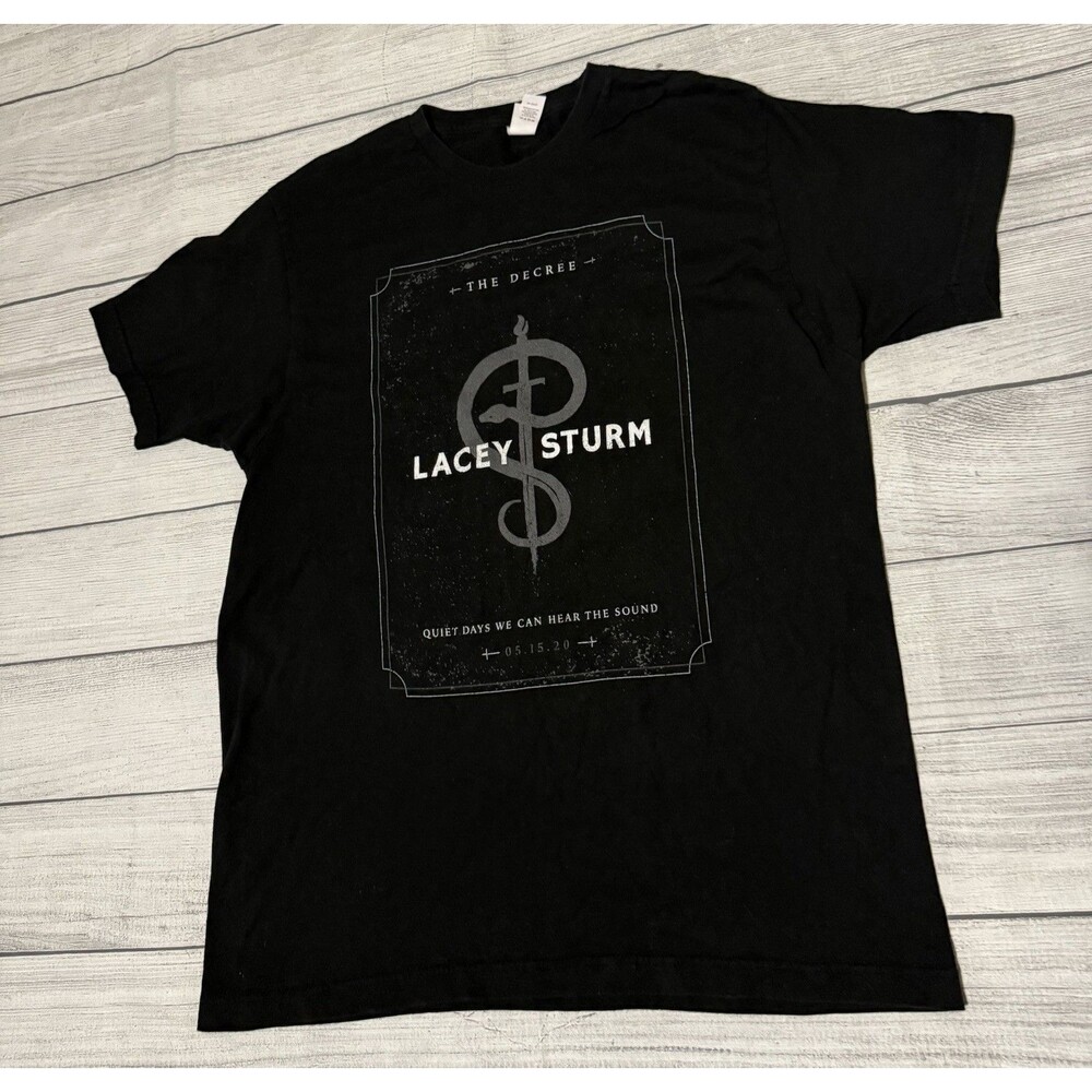 Lacey Sturm Flyleaf The Decree Album Promo T Shirt Black Large Rock Band Rare